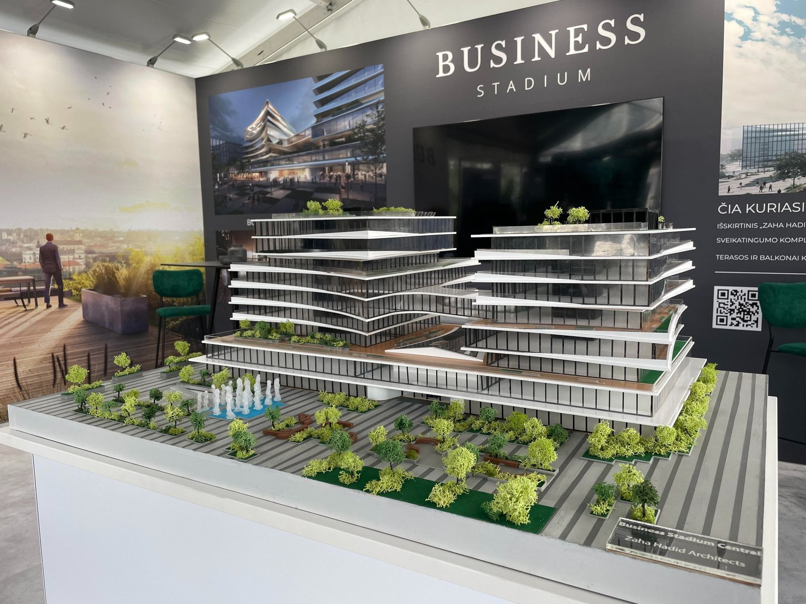 Exhibition model of the Business Stadium Centre
